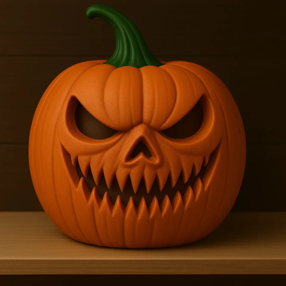 Evil Pumpkin Lamp