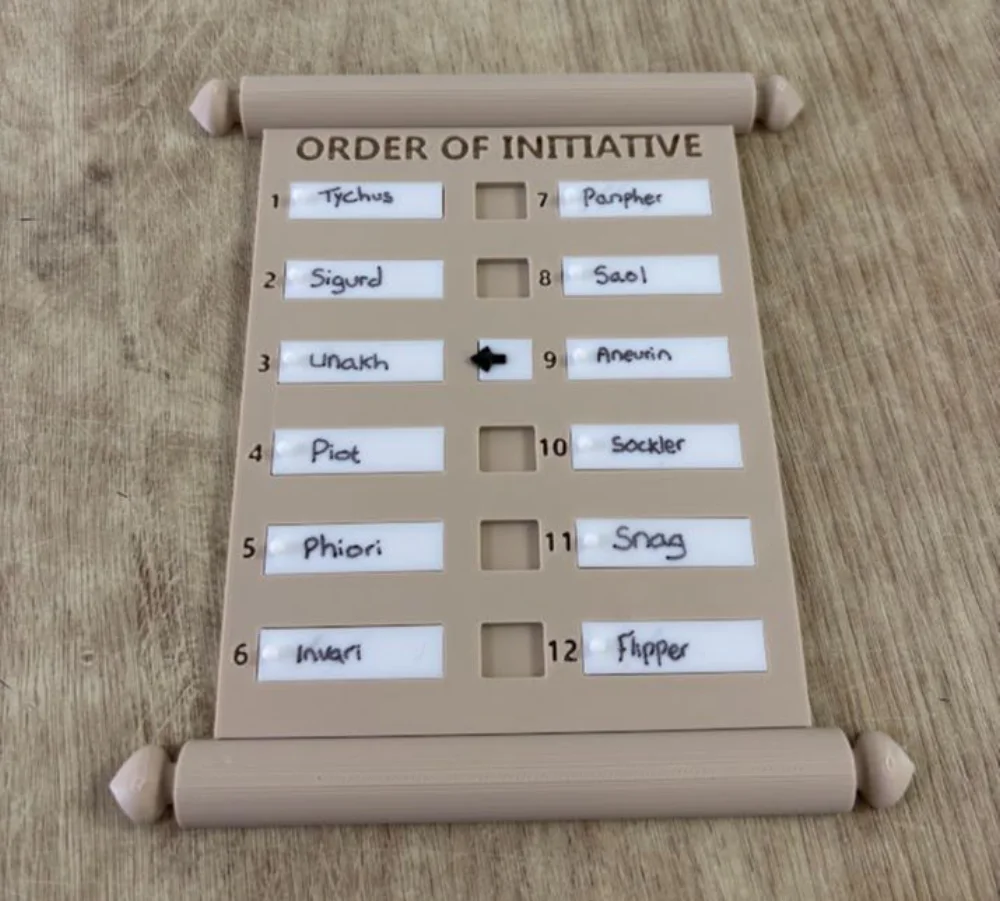 Initiative Tracker Scroll