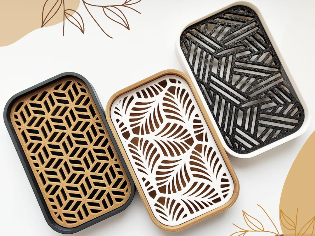 Oval Soap Dish Set