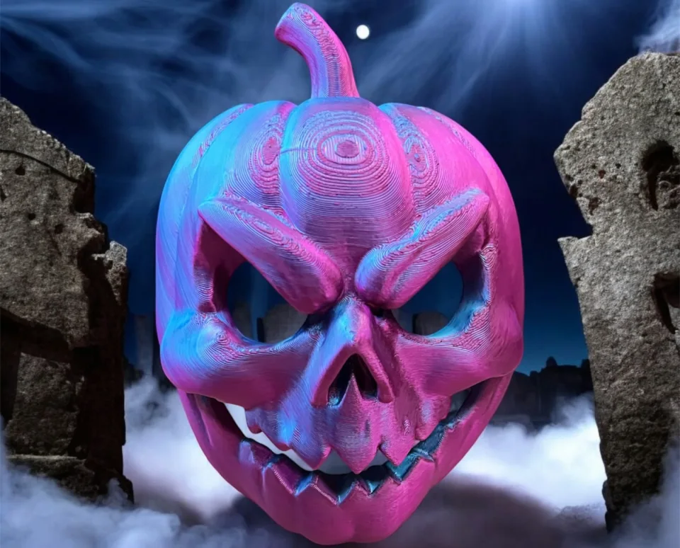 Pumpkin Ghost Mask
